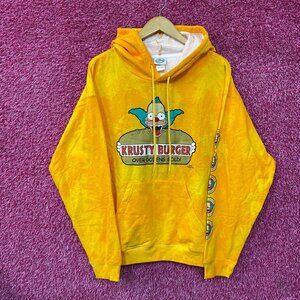 The Simpsons Krusty Burger tiedye hoodie size Large
